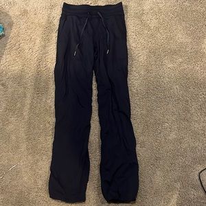 Size 4 lululemon studio joggers, navy